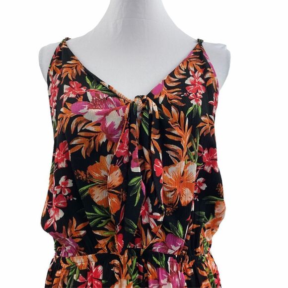MOSSIMO Supply Co Tropical Floral Romper Size Xl - Picture 2 of 13